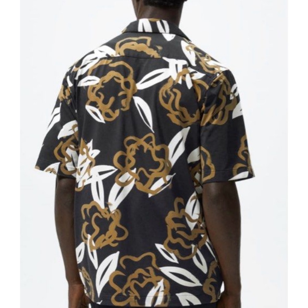 Zara  Men’s Jacquard Shirt Button Down - Picture 2 of 5